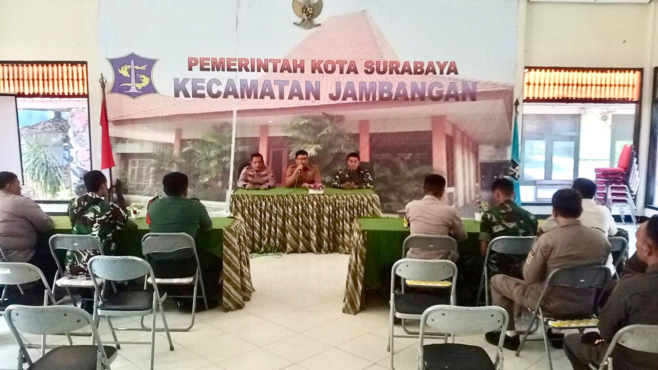 Rakor Tiga Pilar, Polsek Jambangan Bahas Peningkatan Kamtibmas