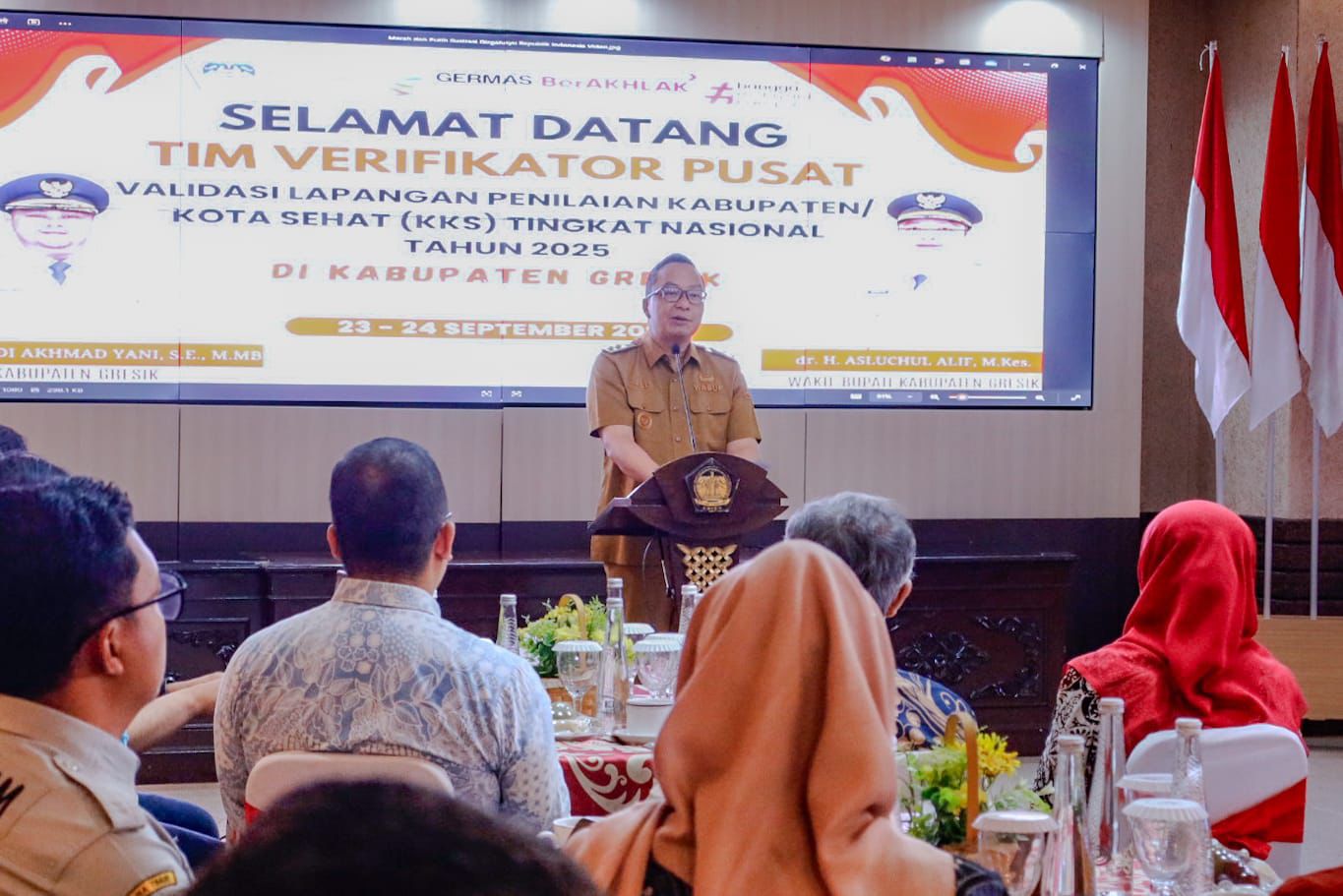 Tim Verifikator KKS 2025 Tinjau Gresik, Wabup Alif Tekankan Kebiasaan Hidup Sehat