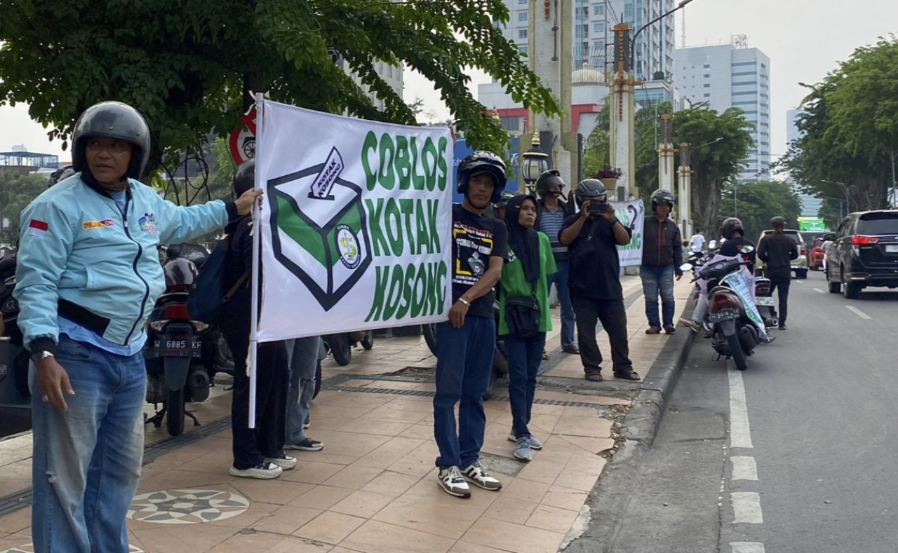 Gerakan Coblos Kotak Kosong Yakin Menang