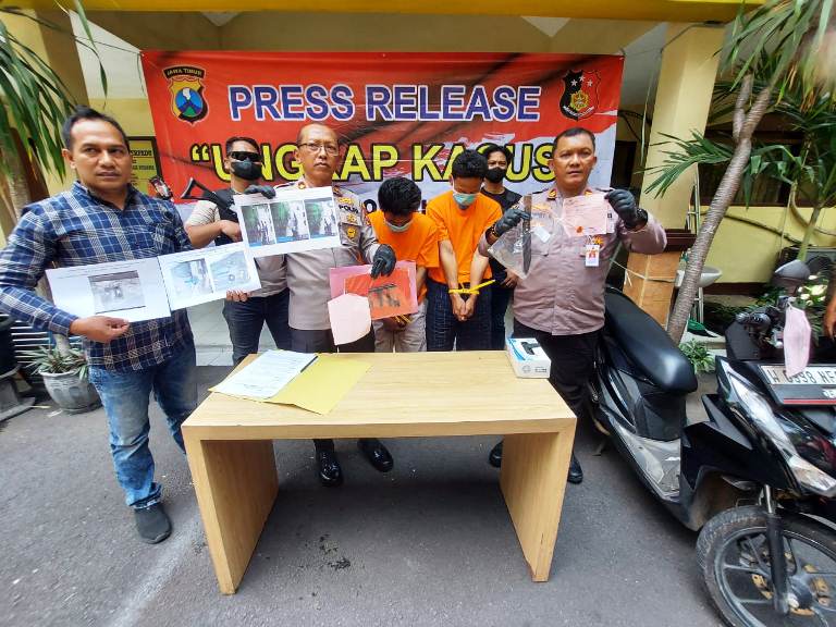 Dua Pencuri Motor Asal Bangkalan Ditangkap di Kertajaya, Penadah Masih Diburu