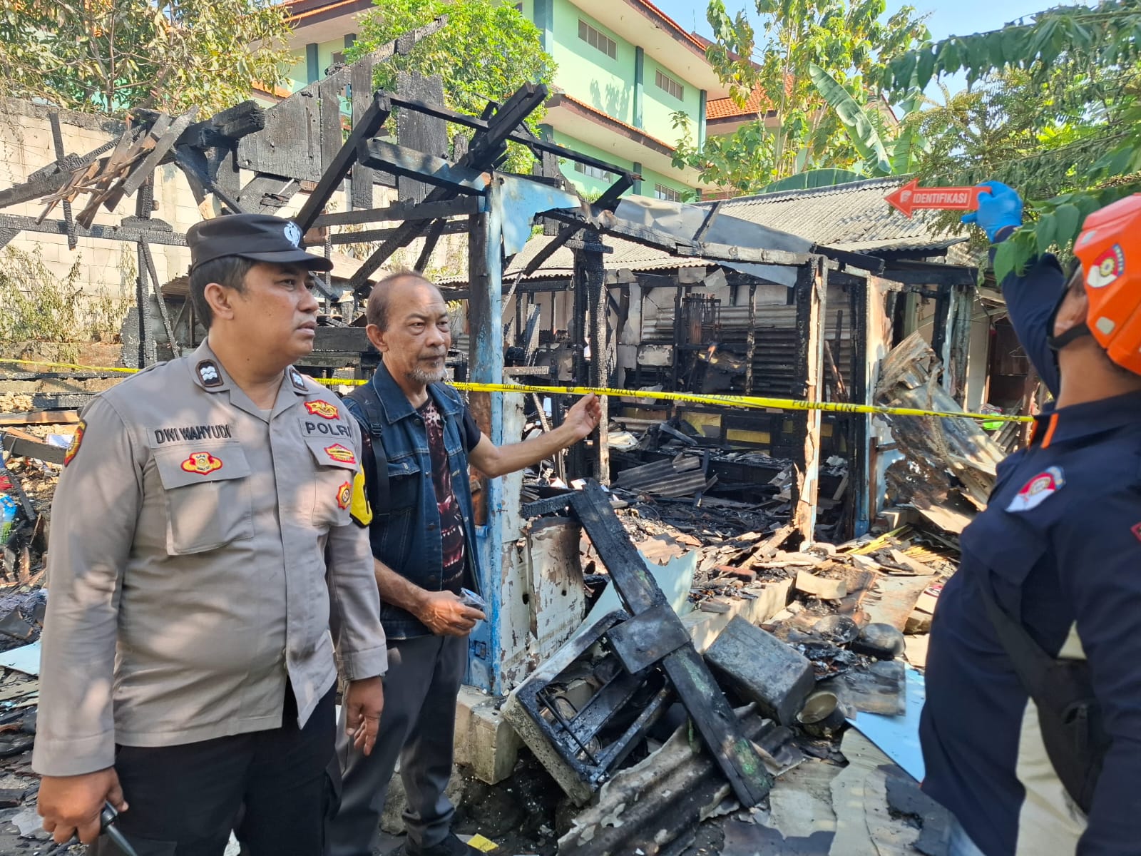 Tabung Gas Bocor, Warung Nasi Jemur Wonosari Ludes Terbakar