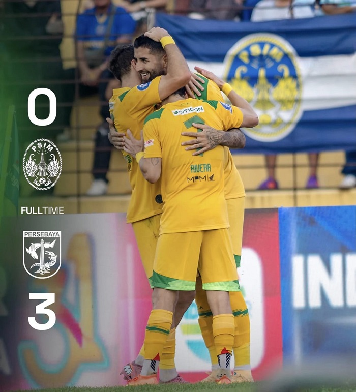 Persebaya Tampil Superior di Kandang PSIM Yogyakarta Menang 3-0