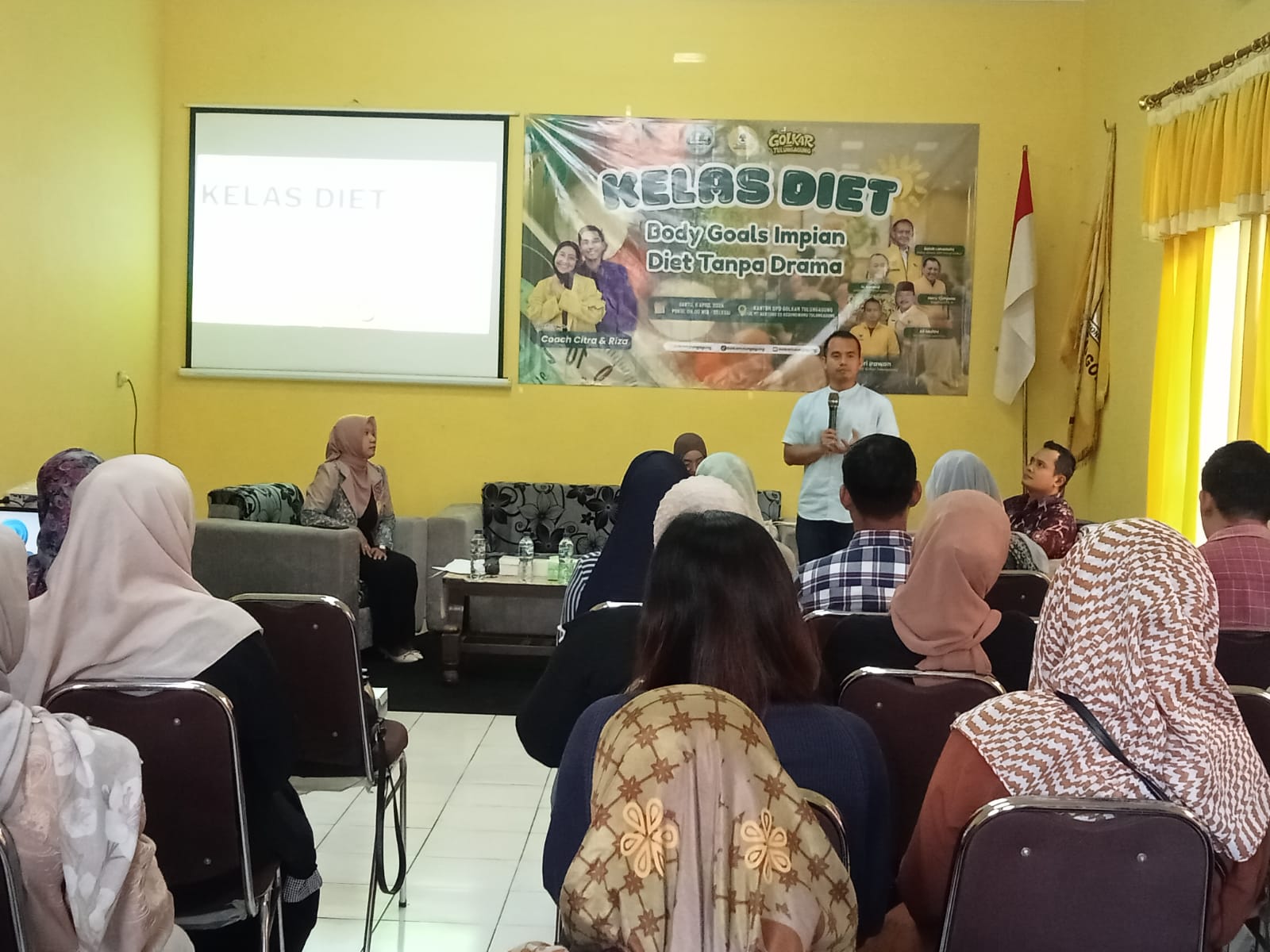 Gelar Kelas Diet Tanpa Drama, DPD Golkar Tulungagung Ajak Warga Semakin Sehat 