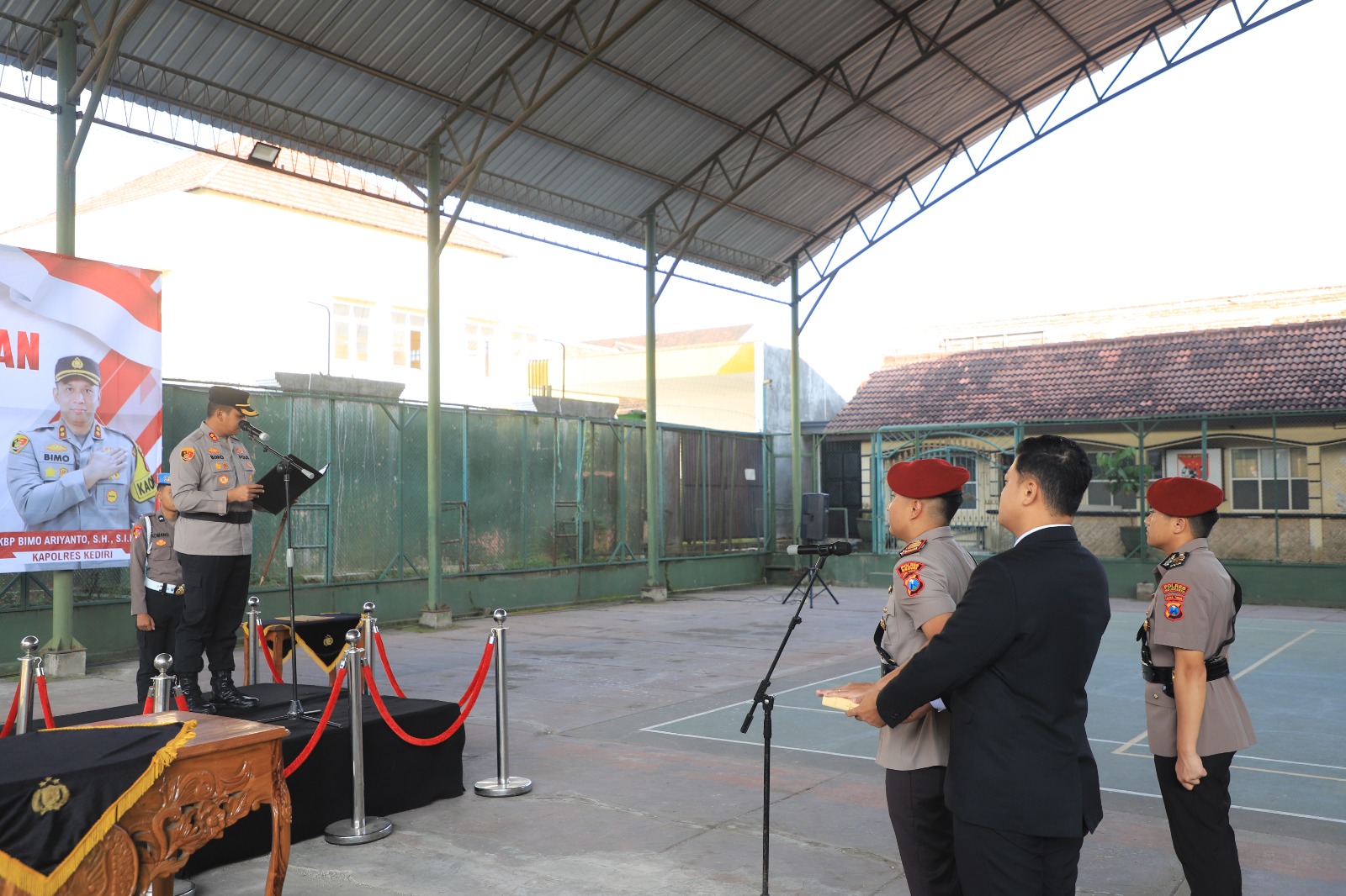 Gelar Sertijab Kasat Reskrim, Kapolres Kediri Tekankan Kinerja Humanis dan Responsif