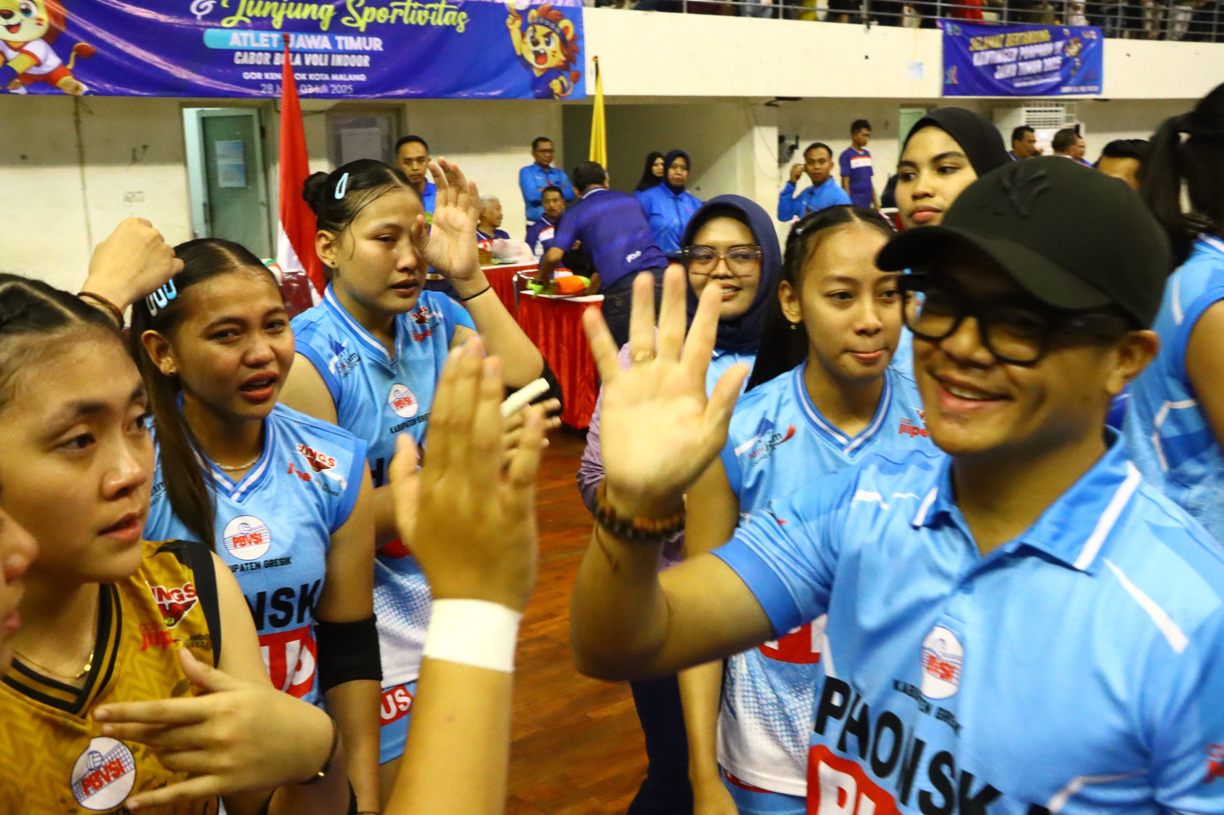 Voli Putri Gresik Juara Porprov IX Jatim Tundukkan Tim Surabaya