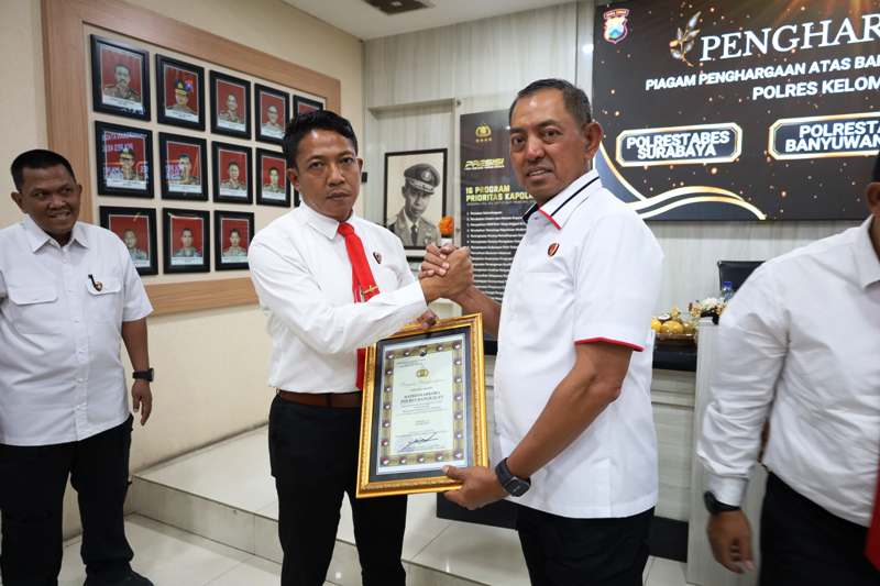 Sukses Sita BB Skala Besar, Kasat Narkoba Polres Bangkalan Raih Penghargaan dari Polda Jatim