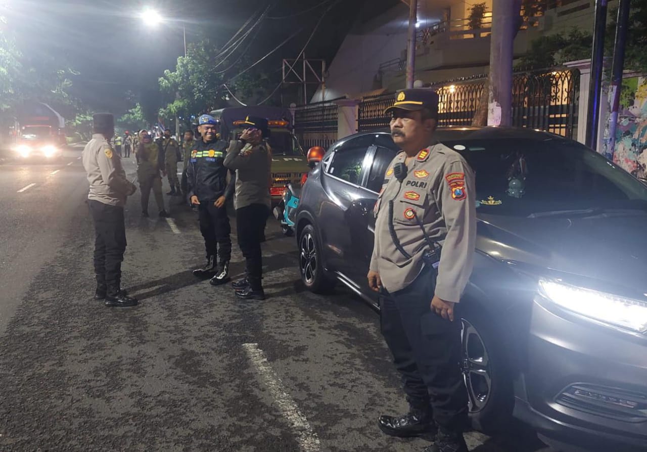 Polsek Sawahan Gelar Patroli Cipkon, Situasi Surabaya Aman dan Kondusif
