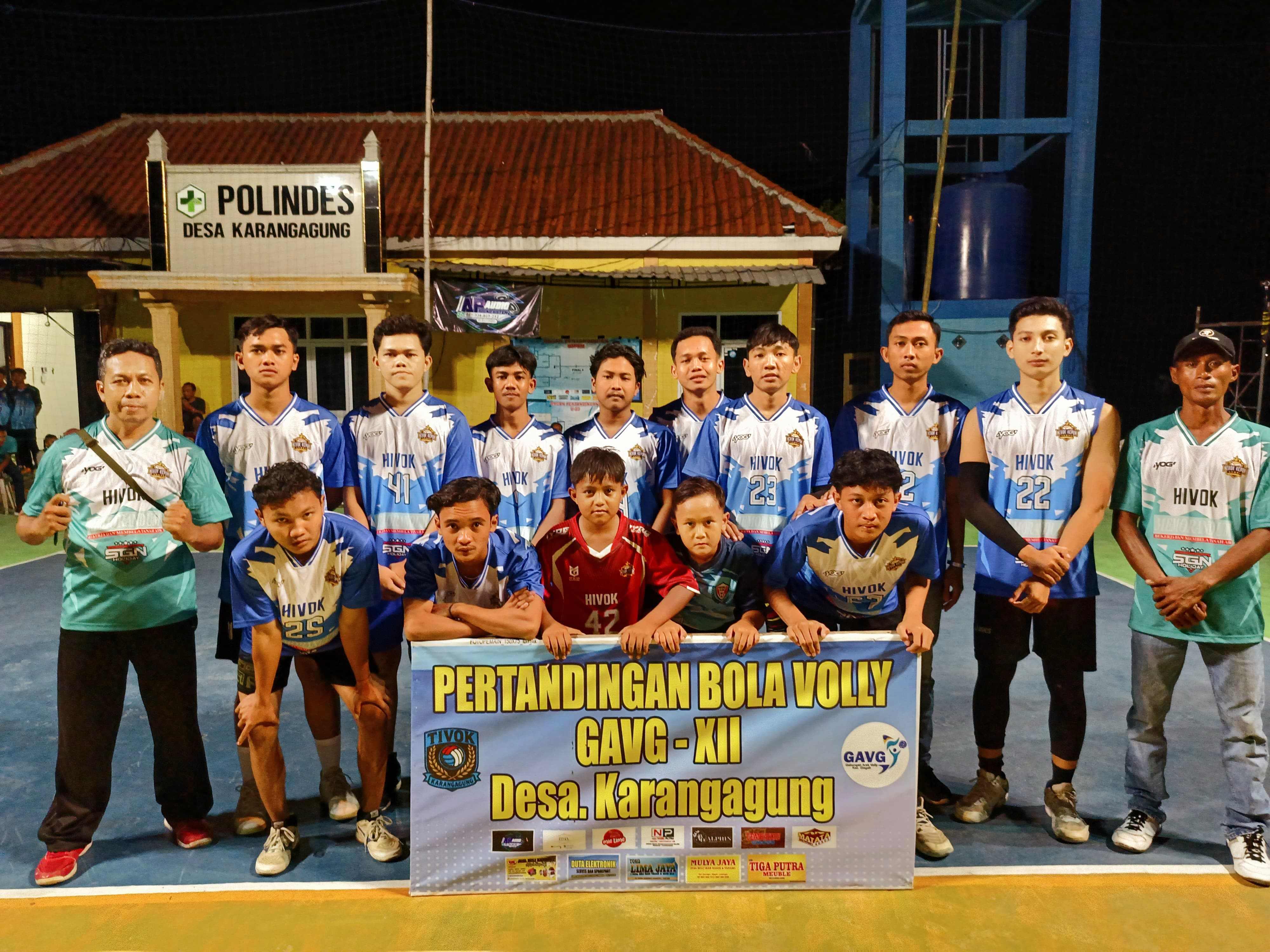 Tampil Gemilang, Tim Voli Hivok Kepuh Raih Juara GAVG XII Cup