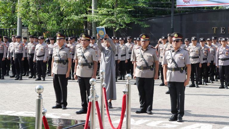 Sertijab Kasatbinmas dan Kasipropam, Kapolres Nganjuk Tekankan Integritas