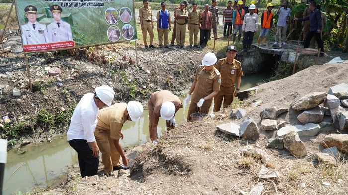 Groundbreaking 16 Titik Daerah Irigasi di Lamongan Dimulai