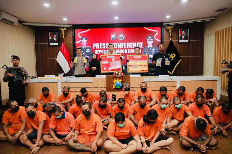 21 Hari Operasi, Polres Jember Bekuk 27 Tersangka Narkoba dan Okerbaya: Sita Ratusan Gram Sabu