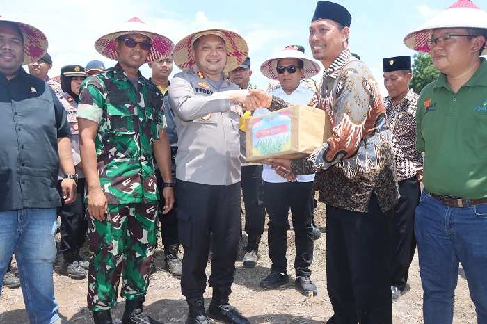 Polres Pasuruan Launching Gugus Tugas Ketahanan Pangan Serentak