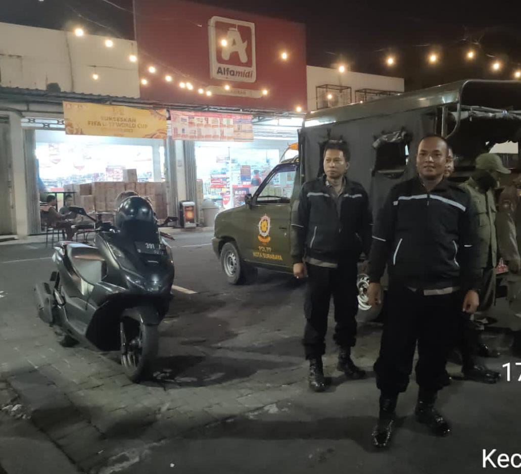 Polsek Tambaksari Patroli Kejahatan Malam untuk Cegah Kriminalitas