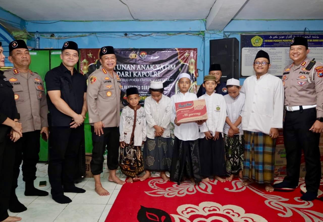 Pererat Silaturahmi, Polrestabes Surabaya Gelar Bakti Sosial di Ponpes Tahfidhul Qur'an Sunan Giri