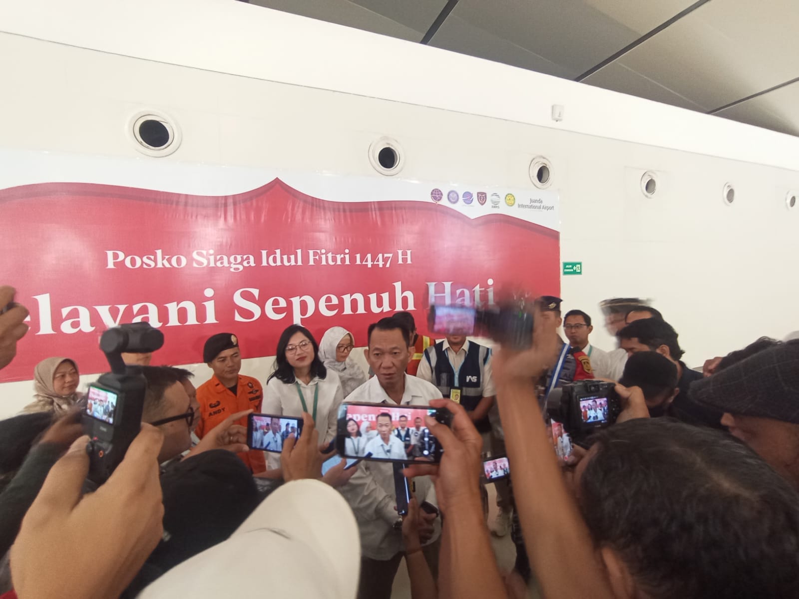 Peresmian Posko Siaga Idulfitri 1447 H di Bandara Juanda Surabaya