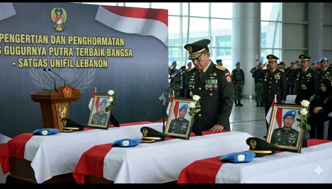 Tiga Prajurit Gugur di Lebanon, KSAD: Mereka Putra Terbaik Bangsa
