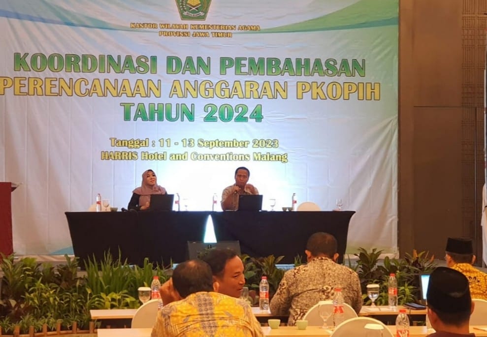 Rancang Perencanaan Anggaran PKOPIH 2024, Kemenag Jatim Tekankan Asas Kepatutan