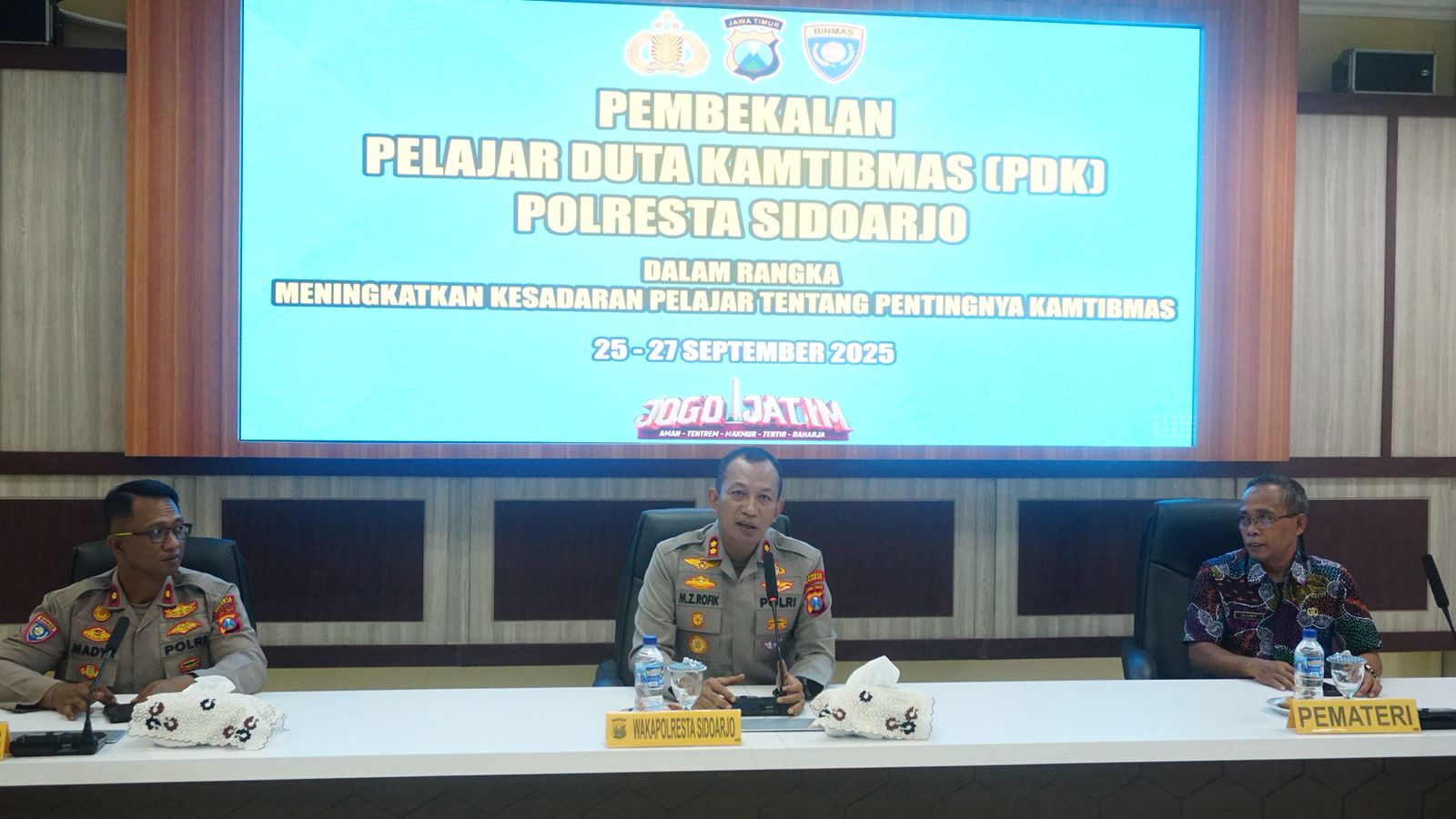 Polresta Sidoarjo Bekali Pelajar Duta Kamtibmas, Dorong Generasi Muda Jadi Agen Perubahan