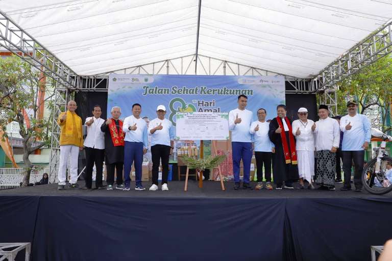 Deklarasi Kerukunan dan Jalan Sehat Tandai HAB Kemenag Ke-80 di Kota Batu