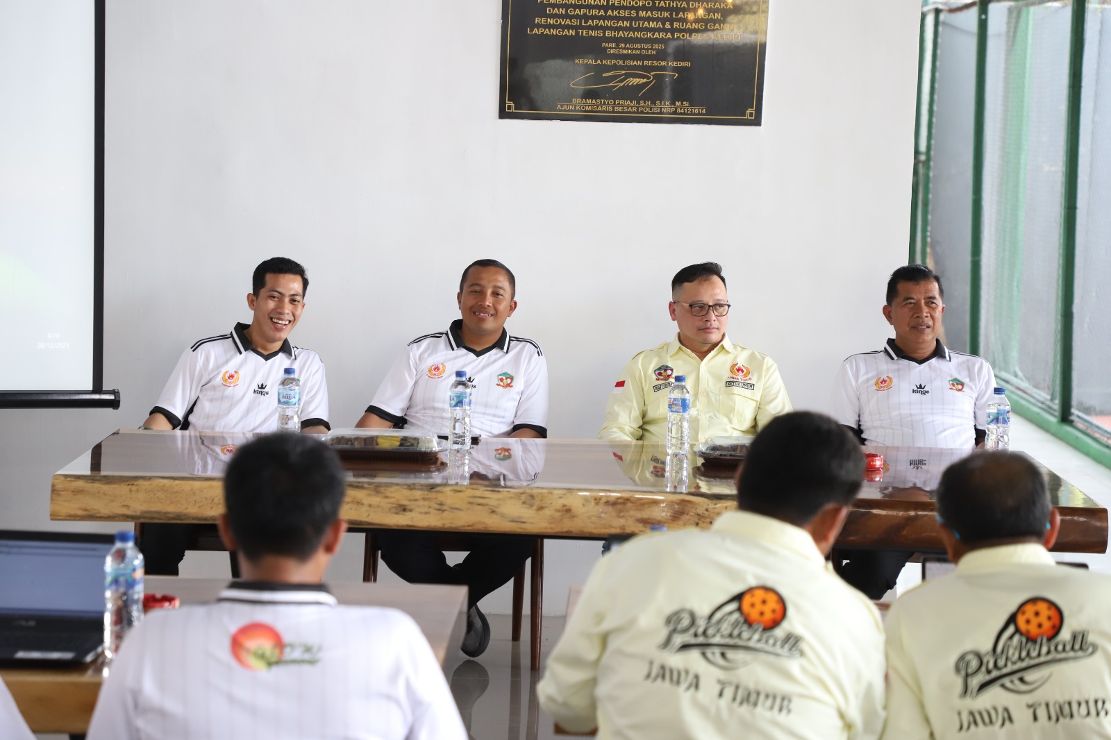 Kapolres Kediri Buka Penataran Pelatih Tingkat Dasar Cabor Pickleball IPF Jawa Timur