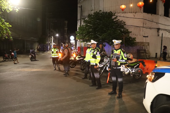 Cegah 3C dan Gangguan Kamtibmas, Polres Pelabuhan Tanjung Perak Gelar Patroli Skala Besar