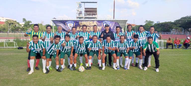 Laga Amal Bertajuk Charity Match untuk Sandi Gibol, Dekan FIKK: Mengangkat Mental dan Semangat Hidup