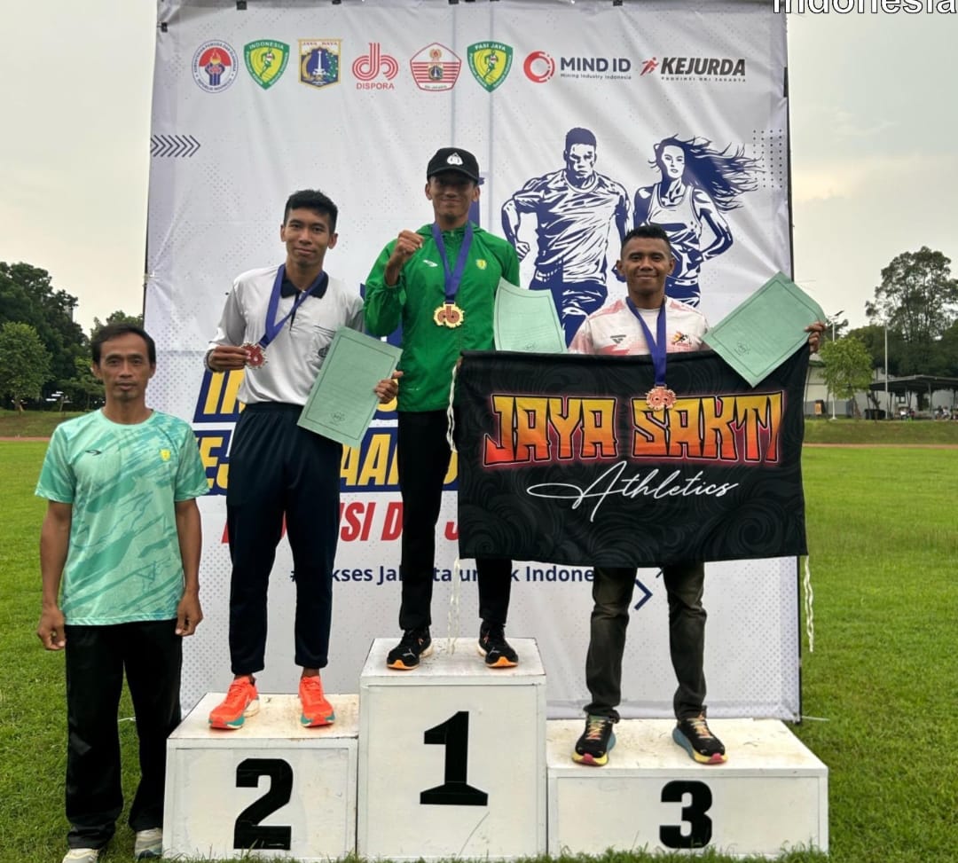 Juara Pertama Kejurnas Atletik DKI Jakarta, Anggota Polsek Solokuro Harumkan Nama Polres Lamongan