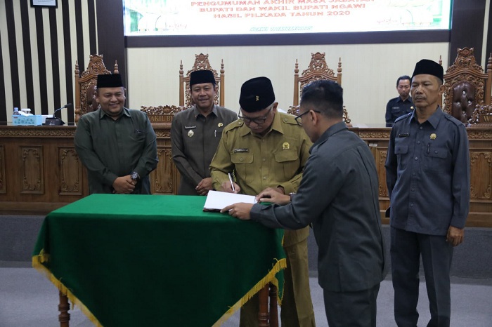 DPRD Ngawi Rapat Paripurna Penetapan Pasangan Calon Bupati dan Wakil Bupati Terpilih