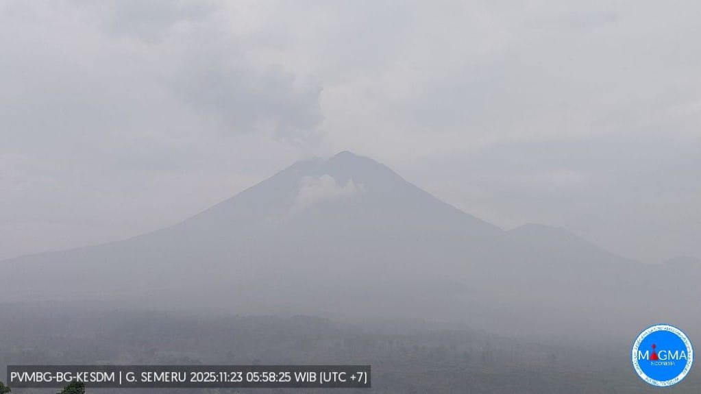Semeru Masih Erupsi Aktif, Pemkab Lumajang Perketat Mitigasi dan Jalur Komunikasi Resmi