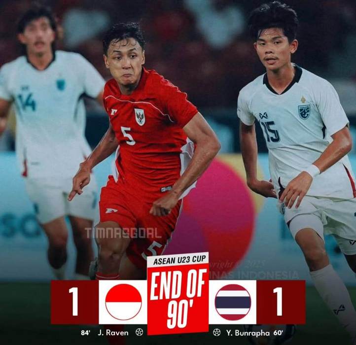 Timnas Indonesia U23 Bangkit setelah Tertinggal, Lanjut Extra Time