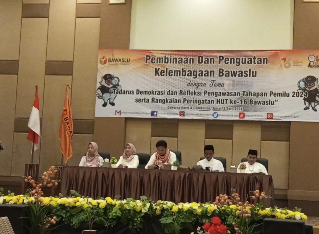 Pembinaan dan Penguatan Kelembagaan, Bawaslu Bojonegoro Melaksanakan Refleksi Pengawasan Tahapan Pemilu 2024