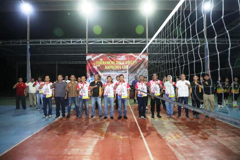 Meriah, Kompetisi Bola Voli Kapolres Kediri Cup Resmi Dibuka