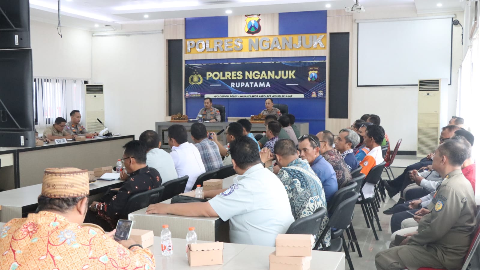 Rakor Lintas Sektoral Operasi Lilin Semeru 2025, Polres Nganjuk Matangkan Kesiapan Nataru