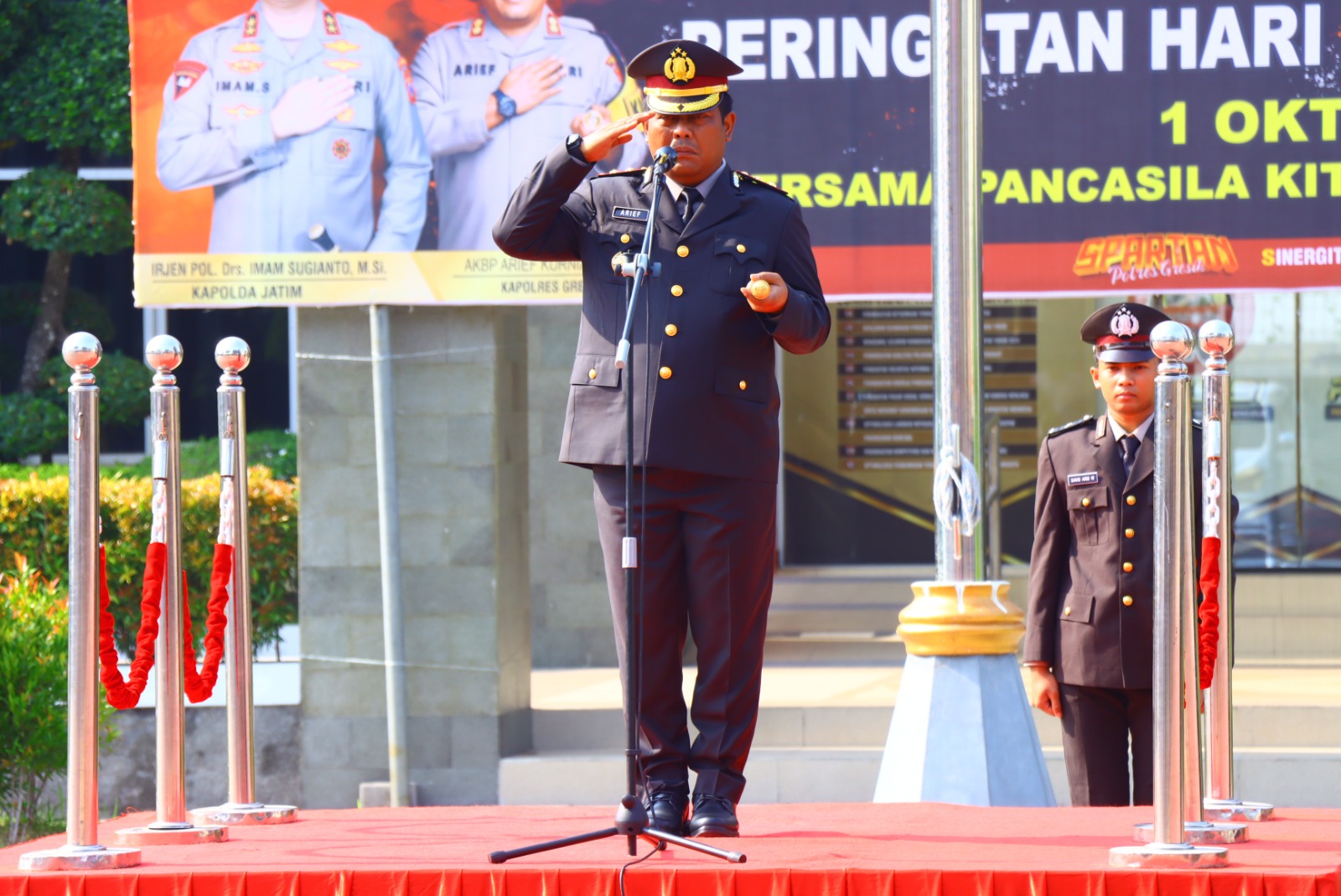 Hari Kesaktian Pancasila, Polres Gresik Siap Hadapi Tahapan Pilkada Serentak 2024