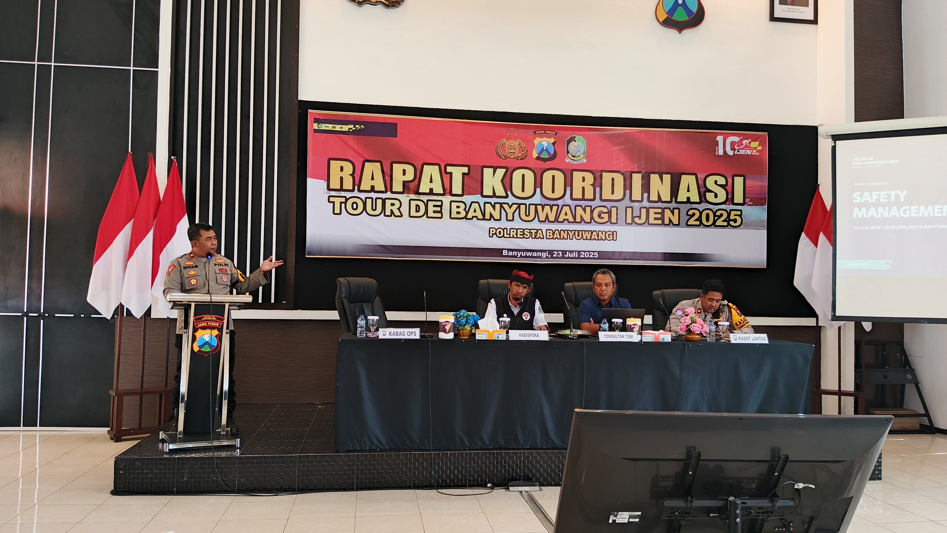 Polresta Banyuwangi Mantapkan Pengamanan Tour de Banyuwangi Ijen 2025