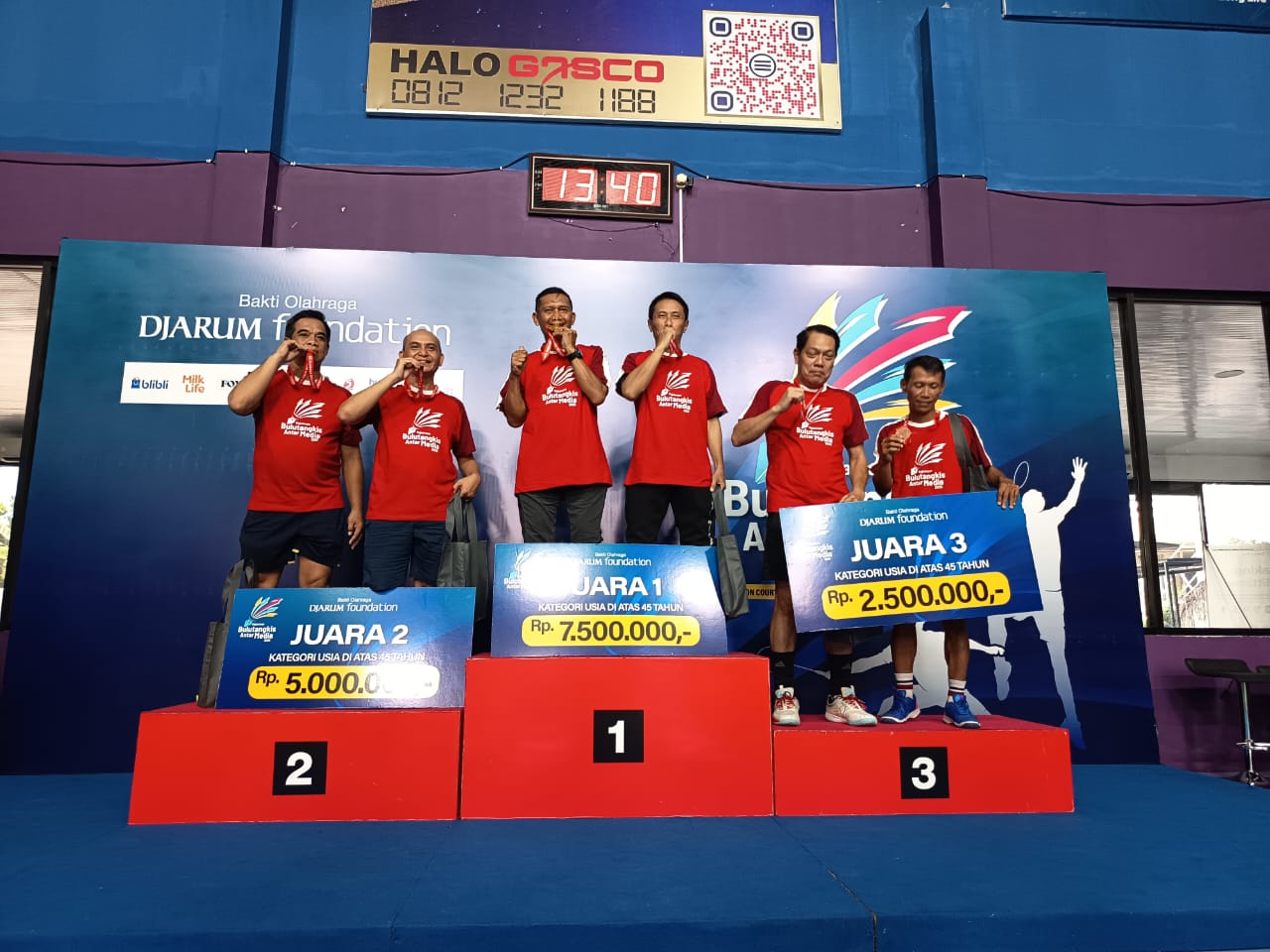 Ganda Putra Memorandum Raih Juara 3 Kejuaraan Bulutangkis Antar Media 2025