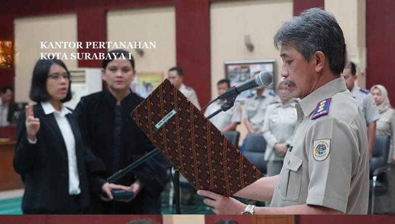 Kepala Kantor Pertanahan Surabaya I Lantik PPAT, Minta untuk Menjaga Integritas
