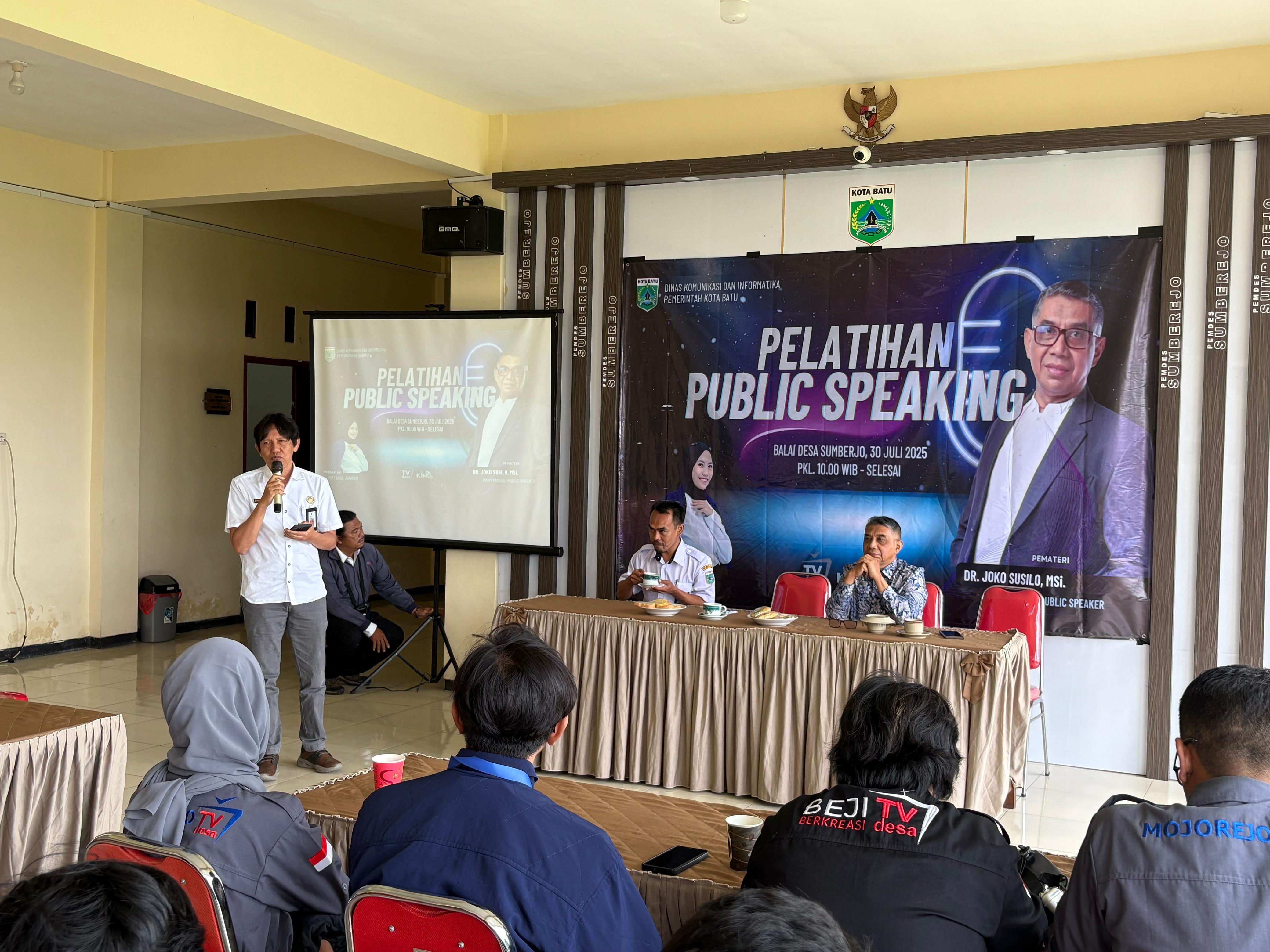 Dinas Kominfo Kota Batu Gelar Pelatihan Public Speaking bagi KIM