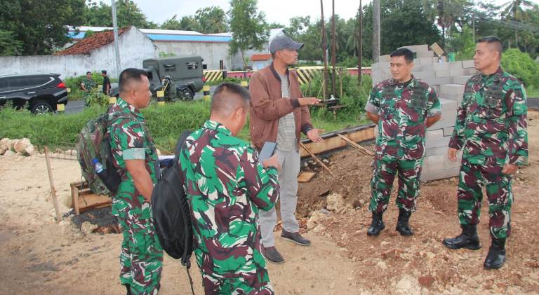 Tim Wasev Kodam V/Brawijaya Tinjau Pembangunan Koperasi Desa Merah Putih di Sumenep
