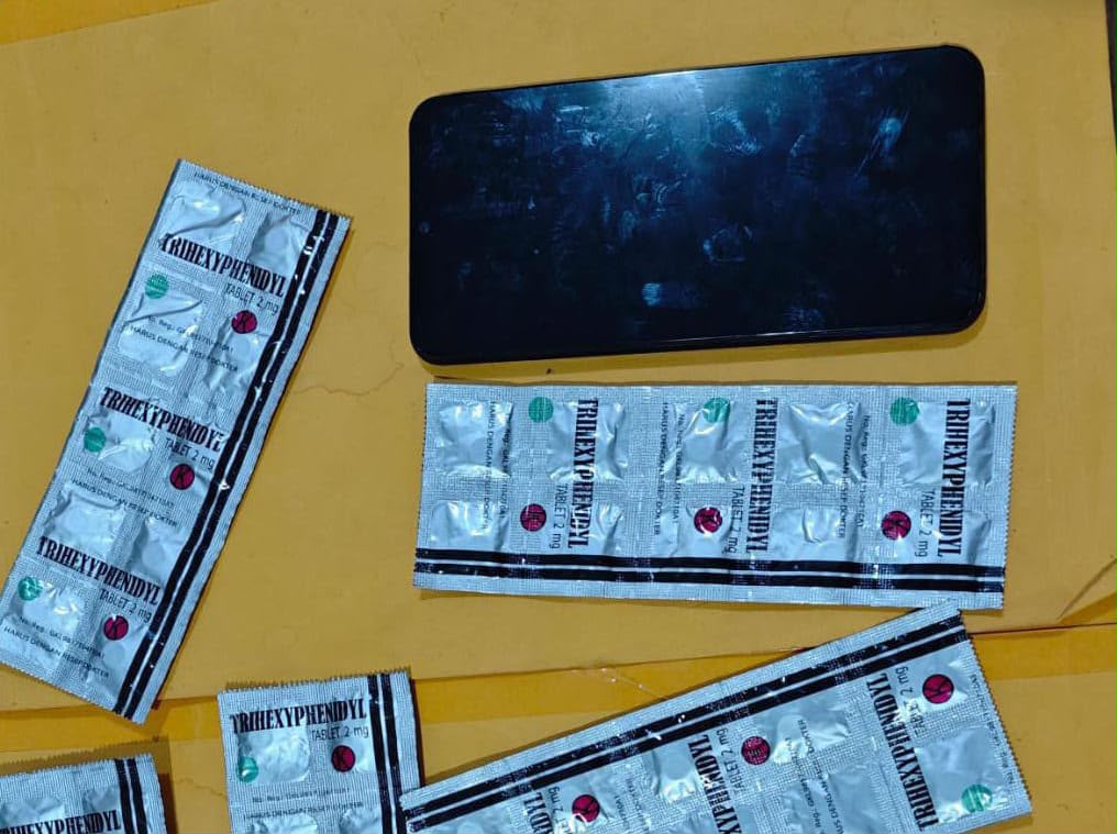 Tak Jera, Residivis Pengedar Trihexyphenidyl Dibekuk Satresnarkoba Polres Ngawi 
