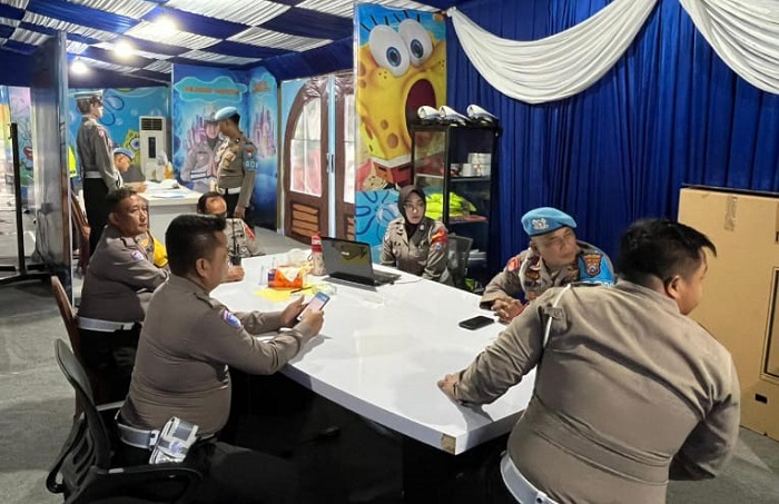 Provos Polres Pasuruan Cek Kesiapan Personel Pos Pam Yan Nataru Taman Dayu Pandaan