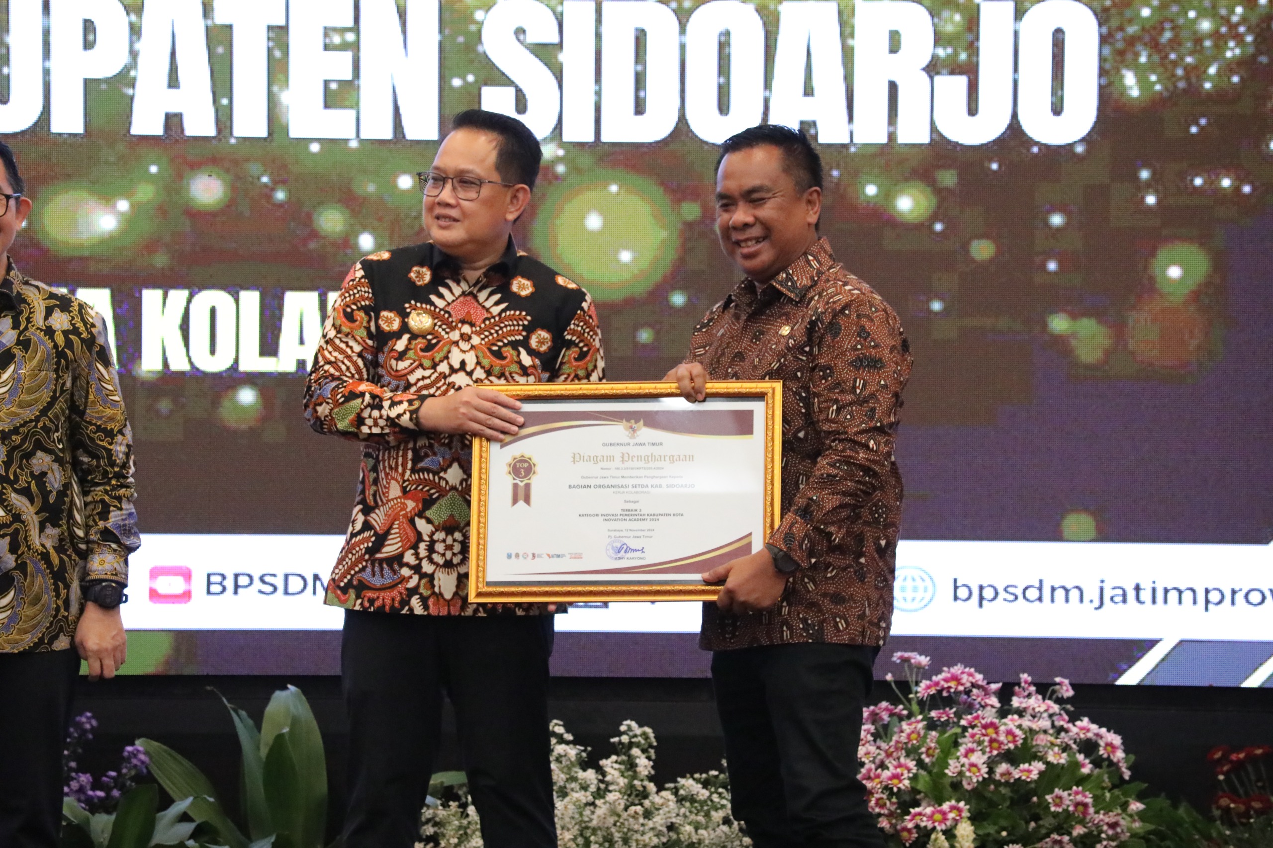 Pemkab Sidoarjo Raih Terbaik 3 Kategori Inovation Academy