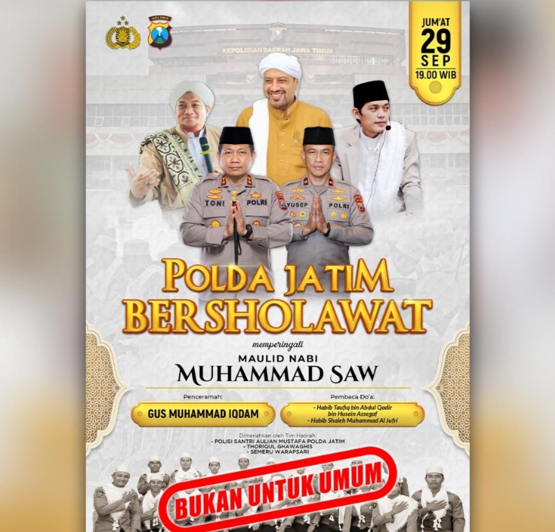 Besok, Gus Iqdam dan Habib Taufiq Assegaf Ramaikan Polda Jatim Bersholawat