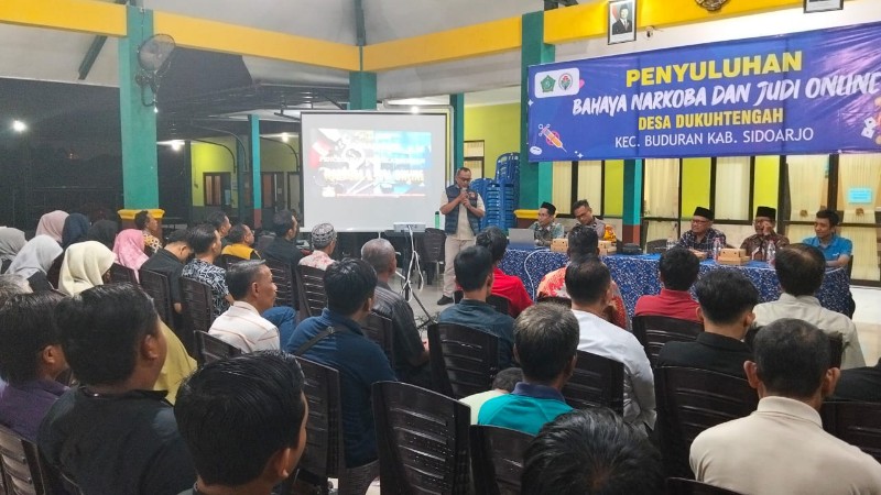 Polsek Buduran Gelar Penyuluhan Bahaya Narkoba dan Judi Online di Desa Dukuh Tengah