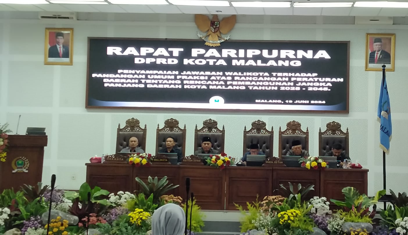 Rapat Paripurna DPRD Kota Malang tentang Raperda RPJPD: Usai Dengar Jawaban Pj Wali Kota, DPRD Bentuk Pansus