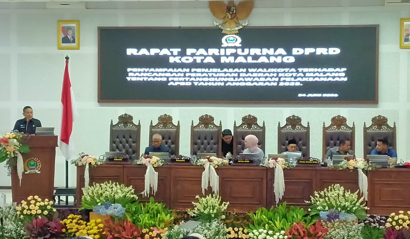 Wali Kota Malang Sampaikan LPJ, DPRD Siap Kaji Laporan