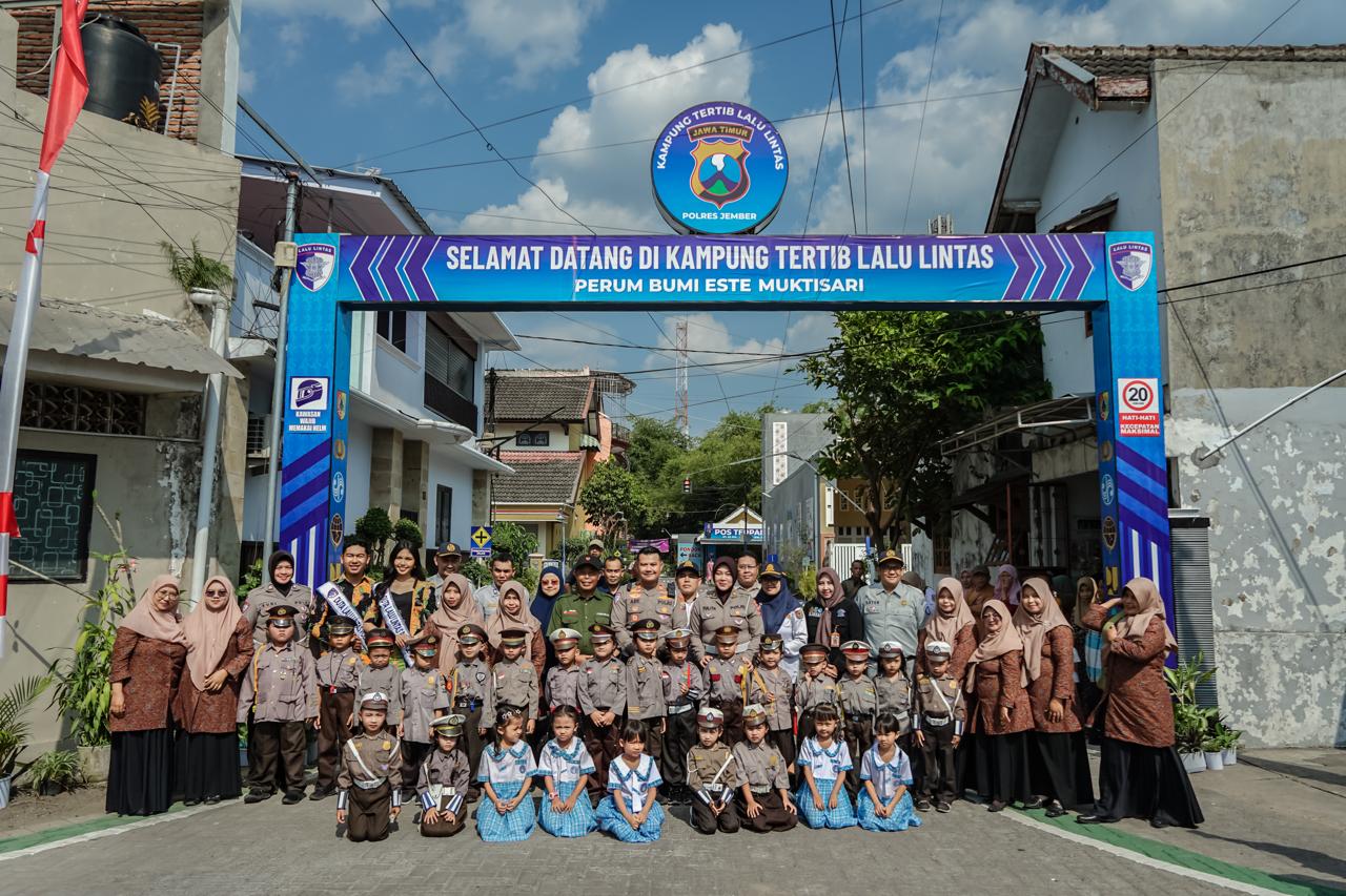 Sabet Juara 1 Polda Jatim, Kampung Tertib Lalu Lintas Polres Jember Jadi Kebanggaan Warga