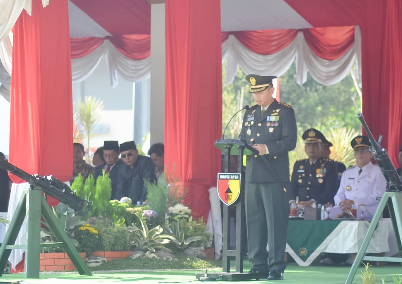 Pimpin Upacara HUT Ke-78 TNI, Dandim Bojonegoro Bacakan Amanat Panglima