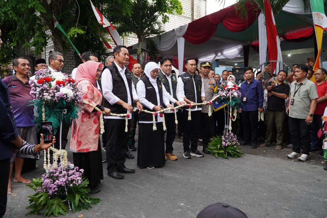 Ruas Jalan Miru-Jugo Lamongan Sepanjang 3.235 Km Diresmikan Gubernur Jatim