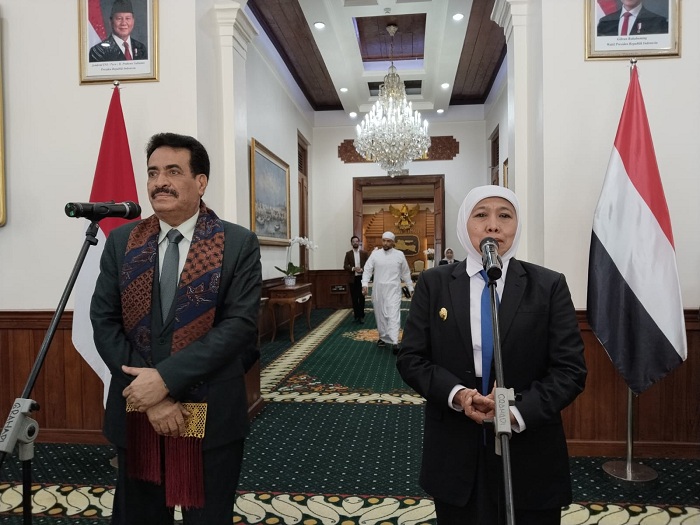 Perkuat Hubungan Jawa Timur dan Hadramaut, Dubes Yaman Temui Khofifah di Grahadi 